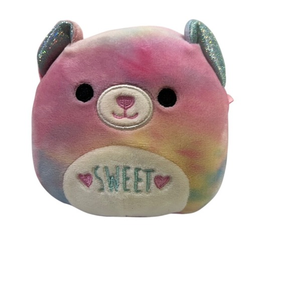 Squishmallows Cyrena Bear Tie Dye Pastel Plush Sweet Stuffed Animal 5 Inch - Picture 1 of 4
